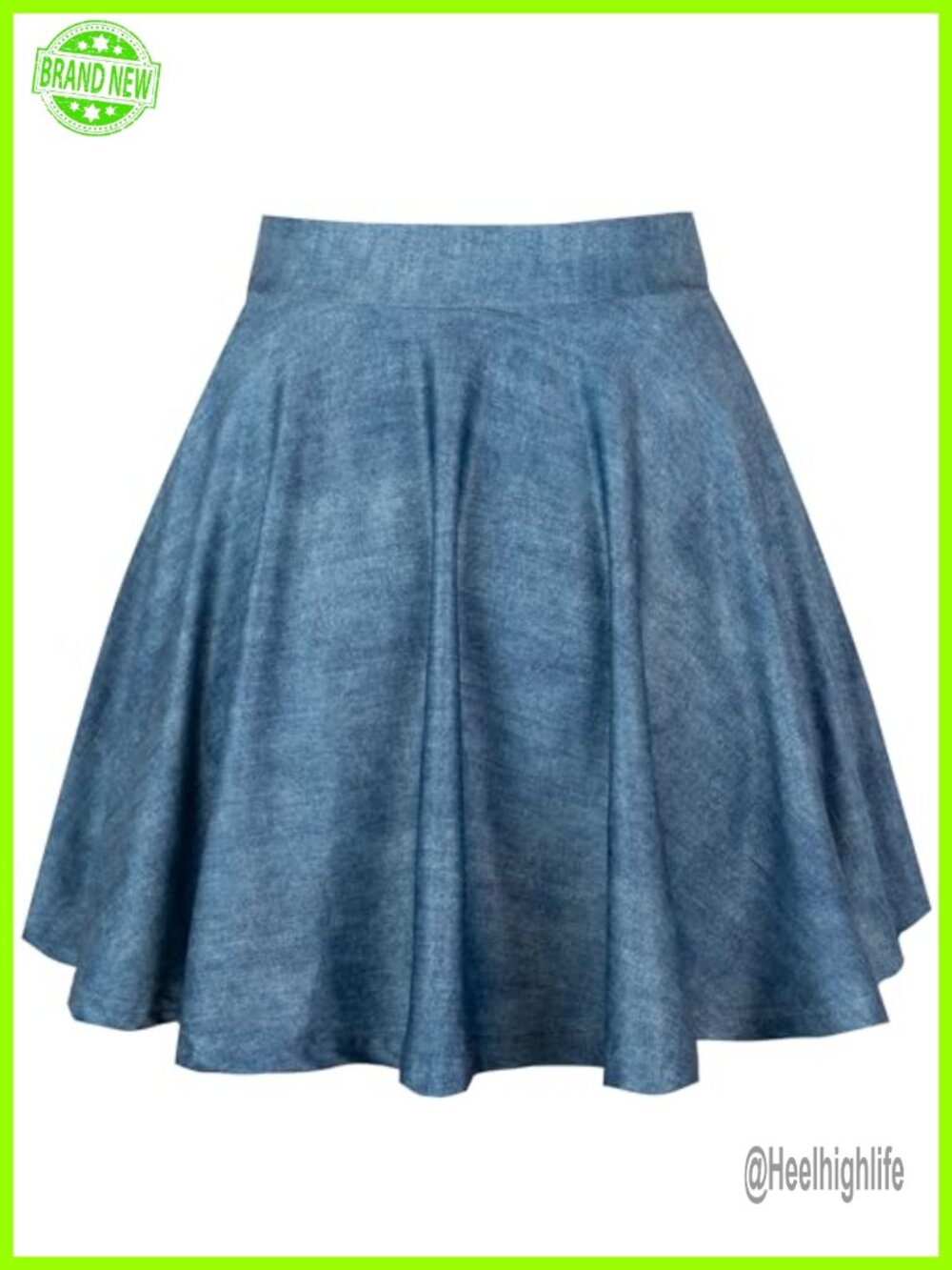 Women's A-Line Mini Skort with Built-in Shorts High Waist Casual Basic